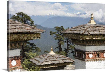 Bhutan, Druk Wangyal Chortens at Dorchala Pass
