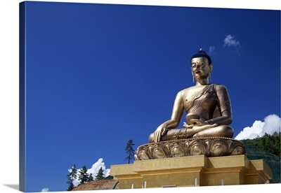 Bhutan, Thimpu, Buddha Dordenma overlooking Thimpu