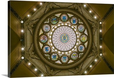 Boston, Massachusetts State House, rotunda ceiling