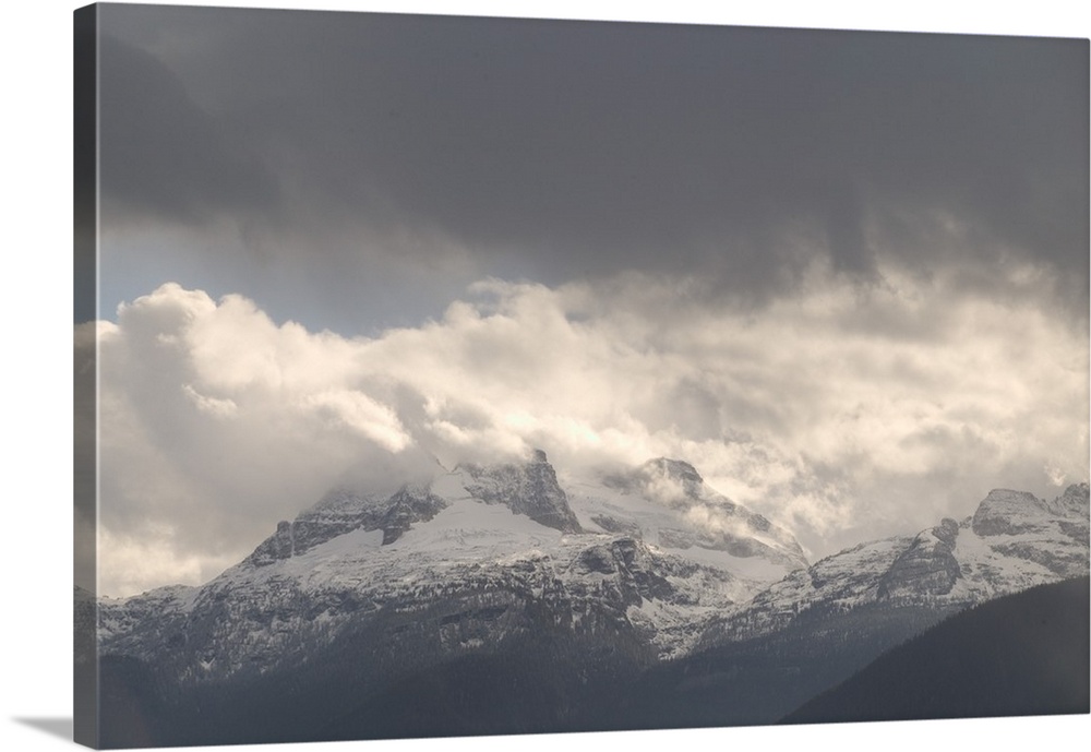 British Columbia, Revelstoke Area, Mountain Snow and Fog, Glacier National Park