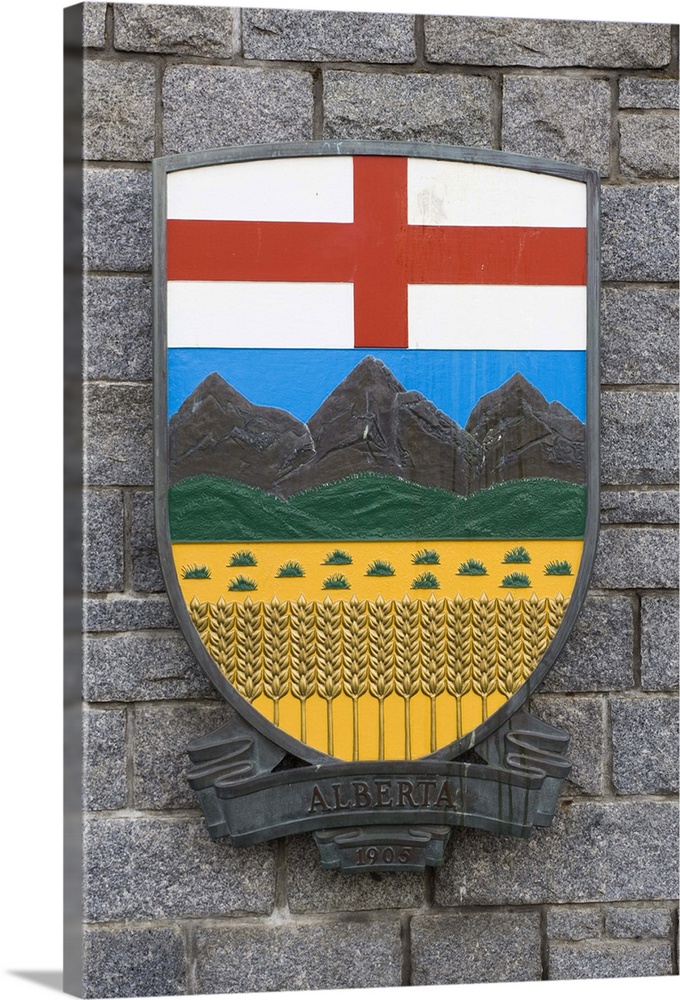 Canada, BC, Victoria, Legislature Buildings, Alberta Provincial Seal