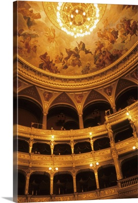Budapest Hungary Beautiful Interior Of State Opera House