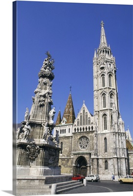 Budapest, Hungary, Historical Mattlias Coronation Church On Hill
