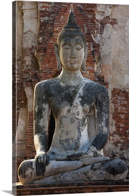 Buddha Statue At Wat Mahthat, Ayutthaya Historical Park, Thailand