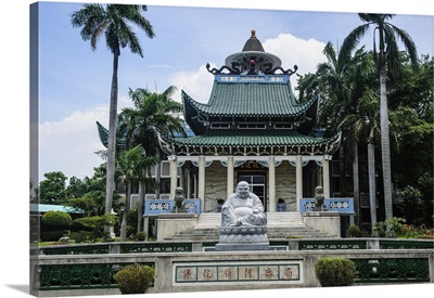 Buddhist statue at Taoist temple in Davao, Mindanao, Philippines