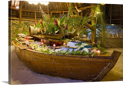 Buffet dinner at Bora Bora Nui Resort