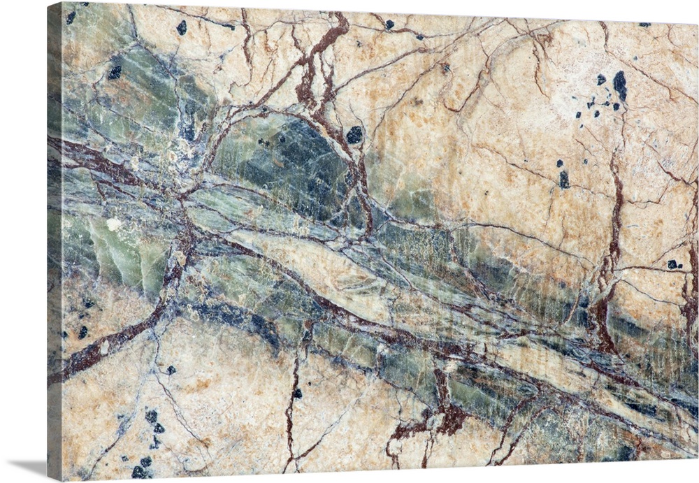 USA, California. Detail of cut slab of marble rock. Credit: Dennis Flaherty / Jaynes Gallery