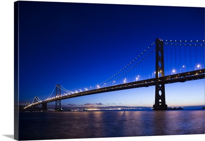 California, San Francisco, Embarcadero, The Bay Bridge, dawn