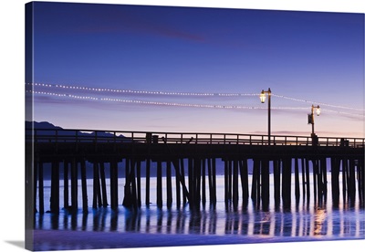 California, Southern California, Santa Barbara, Stearns Wharf, dawn