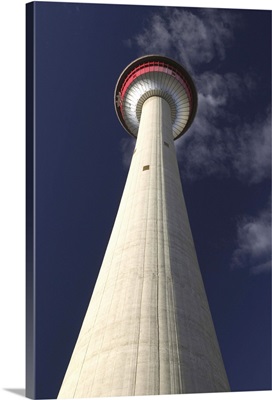 Canada, Alberta, Calgary, Downtown view of Calgary Tower