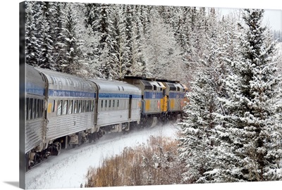 Canada, Alberta, Train between Edmonton and Jasper
