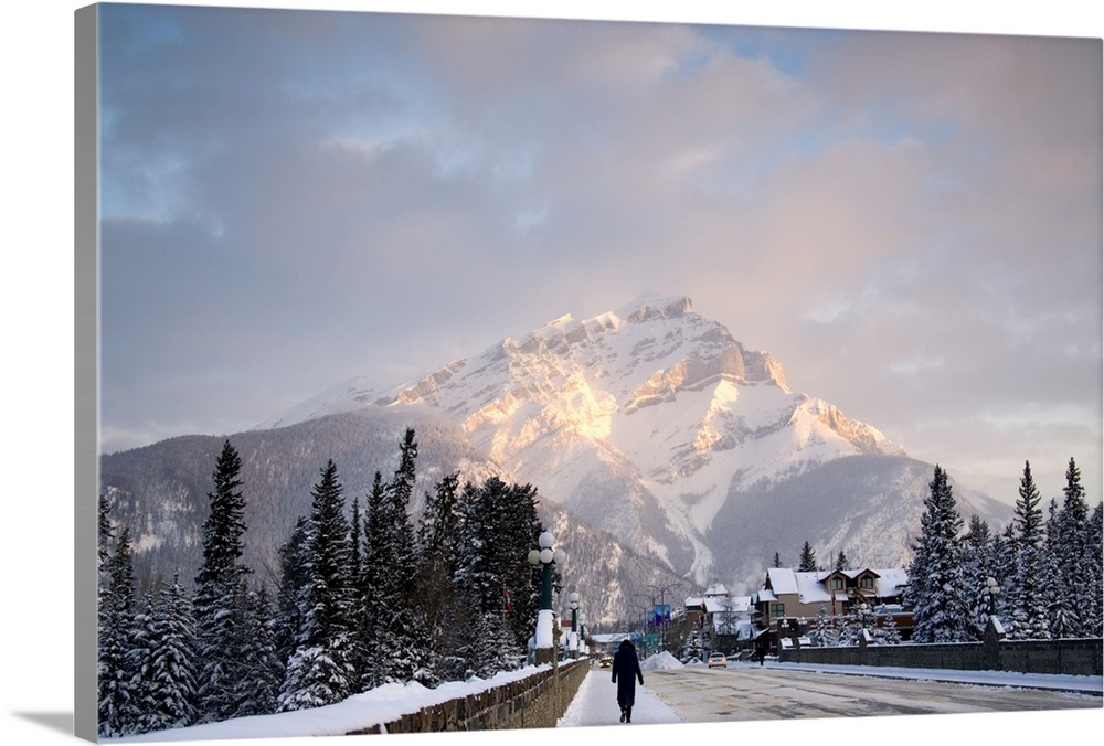 View of Mt. Norquay from the town of Banff, Canada