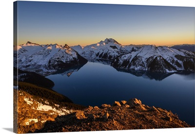 Canada, British Columbia, Garibaldi Provincial Park, Panorama Ridge At Sunset