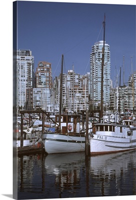 Canada, British Columbia, Vancouver, Fisherman's Wharf and marina
