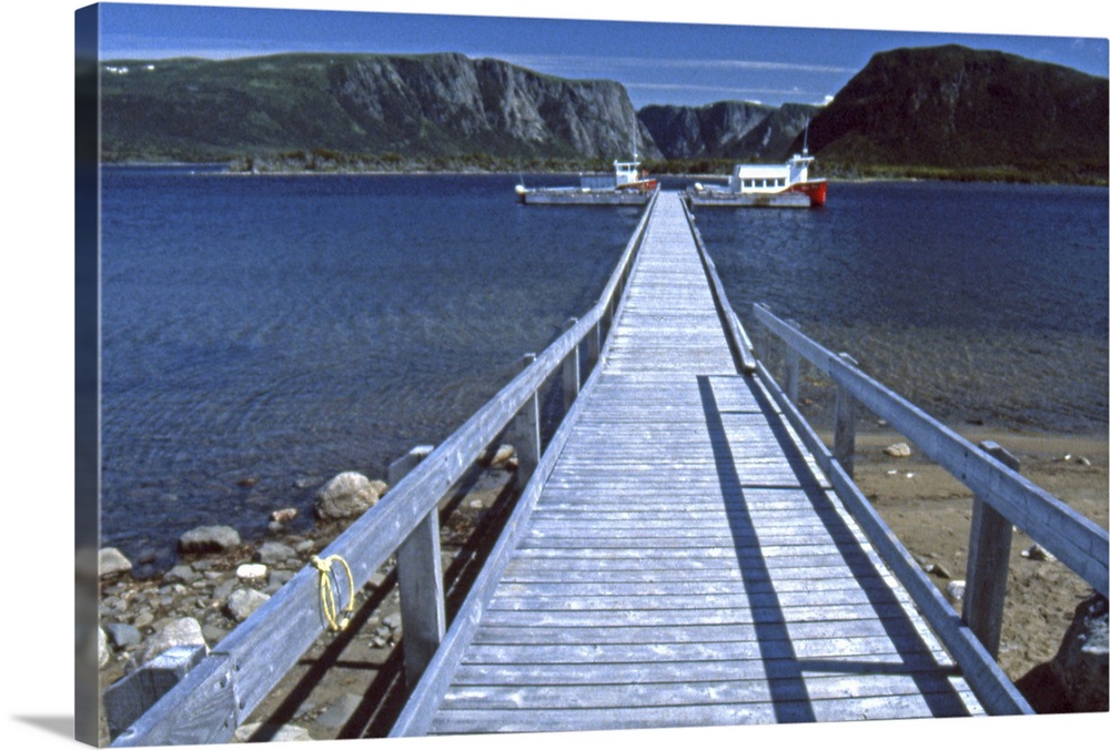 North America, Canada, Newfoundland, Northern Peninsula, Gros Morne National Park, entry to Park via Western Brook Pond