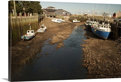 Canada, Nova Scotia, Hall's Harbour, Bay of Fundy at Low Tide