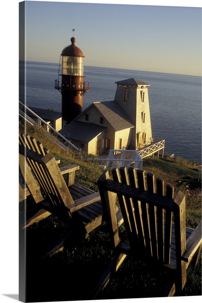 Canada, Quebec, Gaspe Peninsula, Pointe-a-la-Renommee Lighthouse