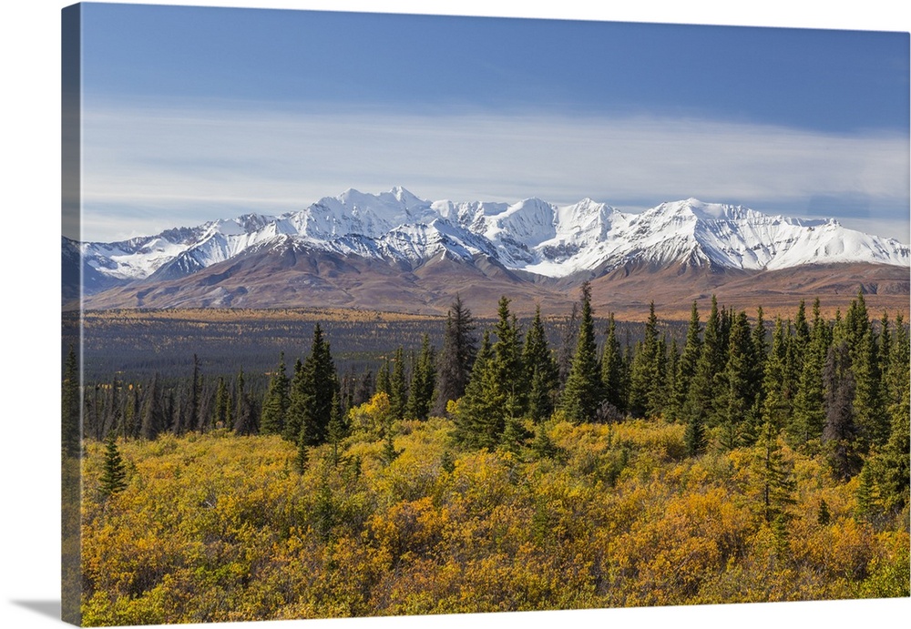 Canada, Yukon Territory, Kluane National Park. Snow-covered peaks in the St. Elias Range.