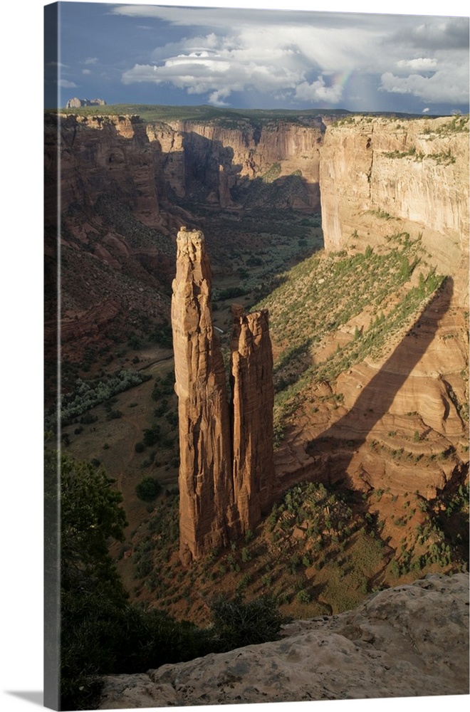 Canyon de Chelly, Arizona, United States.  Navajo Nation. Spider rock formation.