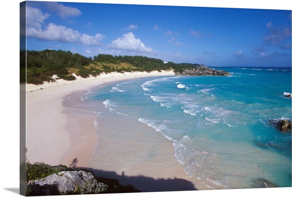 Caribbean, Bermuda, Southampton Parish, Horseshoe Bay. Pink sand beach