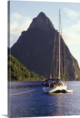 Caribbean, British West Indies, St. Lucia, Caribbean Pitons