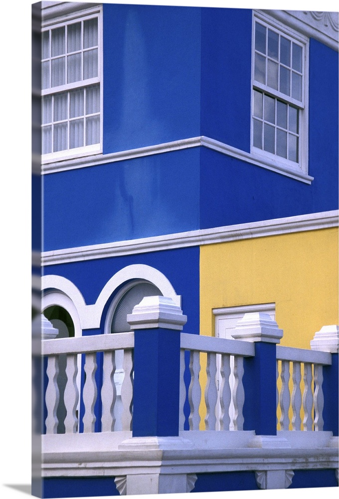 Caribbean, Netherland Antilles, Curacao.Colorful buildings and detail in the Scharloo area of Willemstad