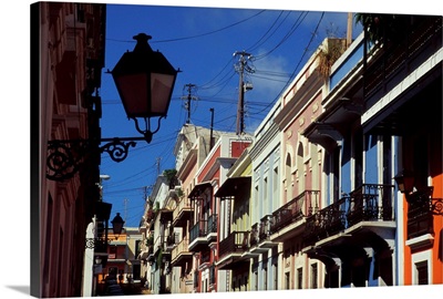 Caribbean, Puerto Rico, Old San Juan. Street Scene