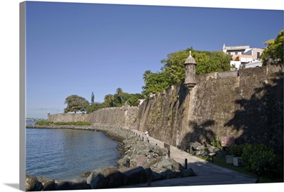 Caribbean, Puerto Rico, San Juan, The city's wall, known as iLa Muralla