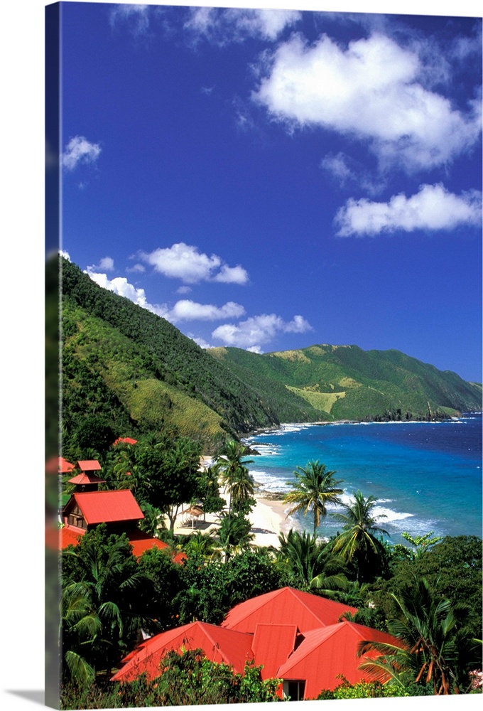 Caribbean, US Virgin Islands, St. Croix, Cane Bay. Carambola Beach Resort, resort overview