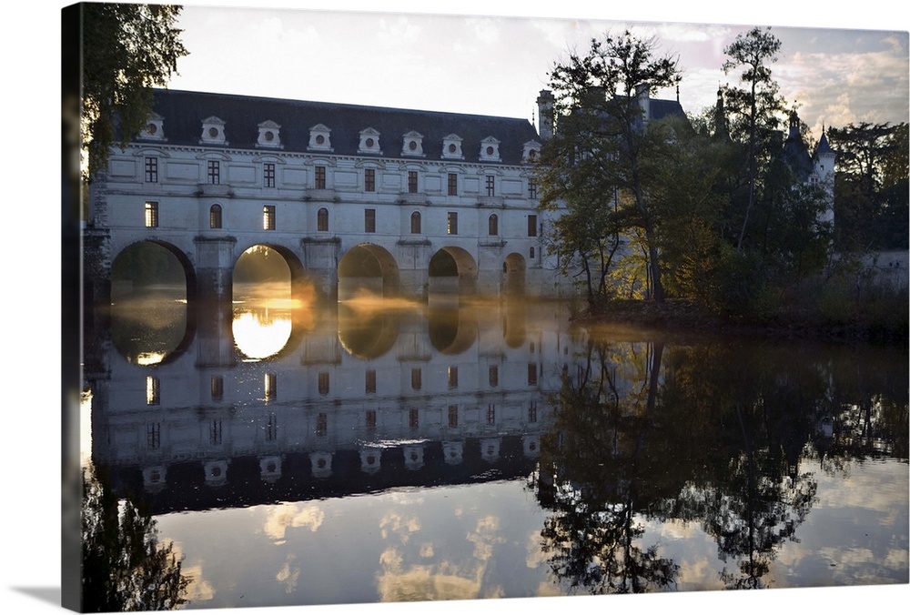 Chateau of Chenonceau, River Cher, Indre-et-Loire, Loire Valley, Centre, France