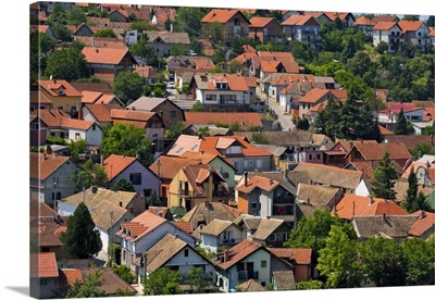 Cityscape Of Red Roof Houses, Sremski Karlovci, Serbia