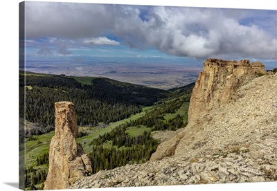 Cliffs In The Bighorn Mountains Of Wyoming