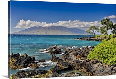 Coastline Along Wailea Beach Path Near Polo Beach Park, Maui, Hawaii