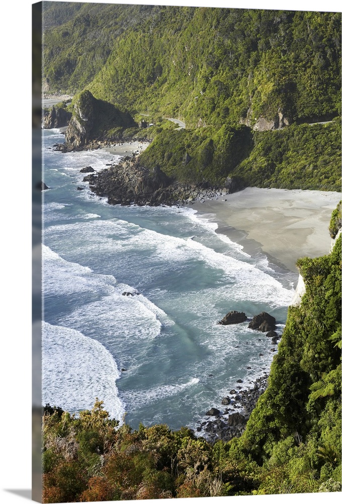 Coastline north of Irimahuwhero Viewpoint, Paparoa National Park, West Coast, South Island, New Zealand