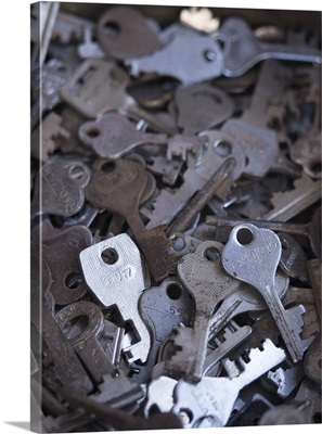 Collection of keys at shop in Udaipur, Rajasthan, India