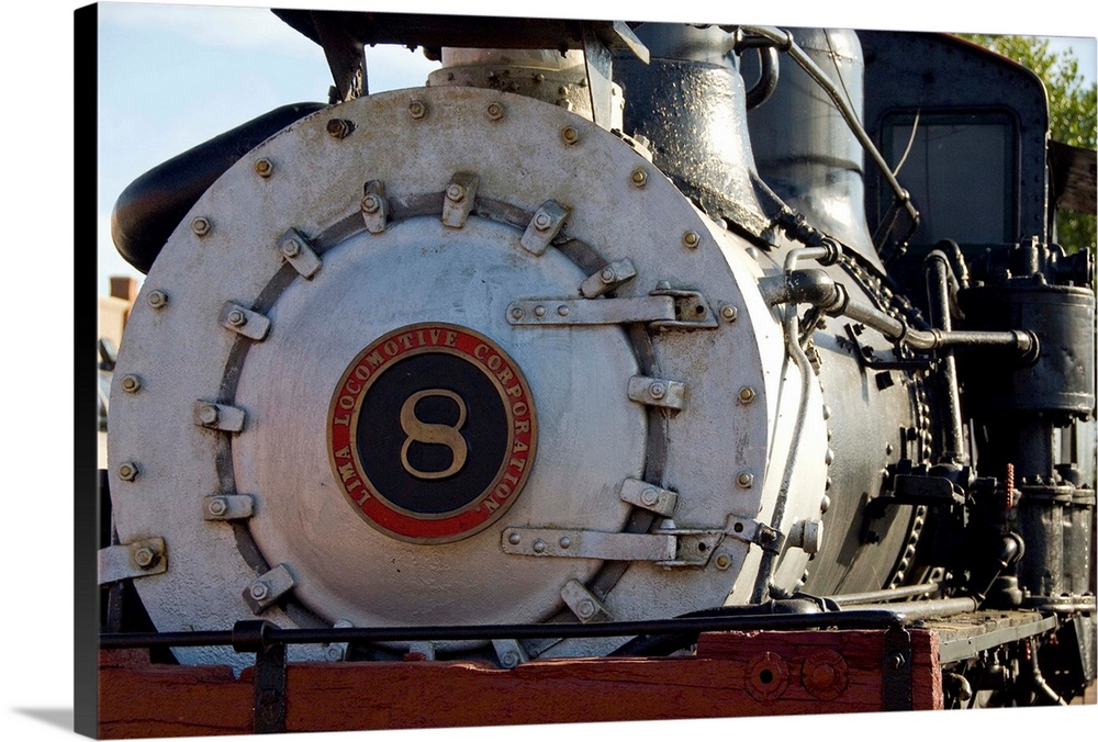 Colorado, Canon City, Royal Gorge Railroad. Property release. Train station, historic engine number eight.