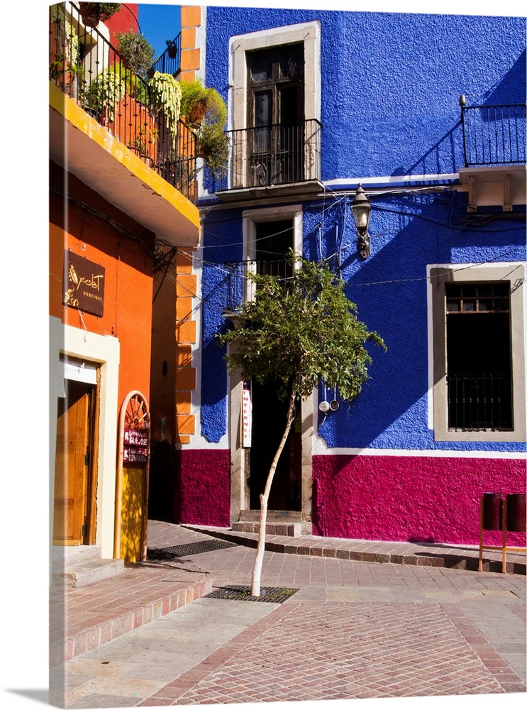 Colorful Back Alley of Guanajuato Mexico.