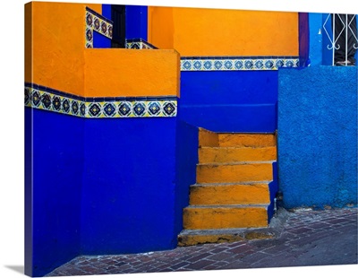 Colorful Back Alley Of Guanajuato, Mexico