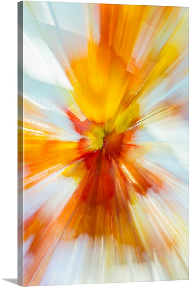 Colorful glass with blurred motion effect.