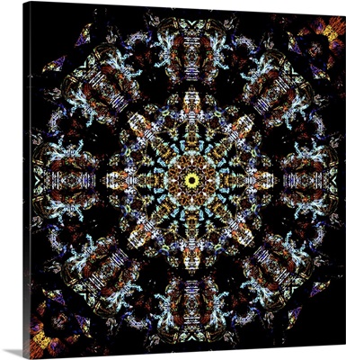 Colorful Kaleidoscope - Black