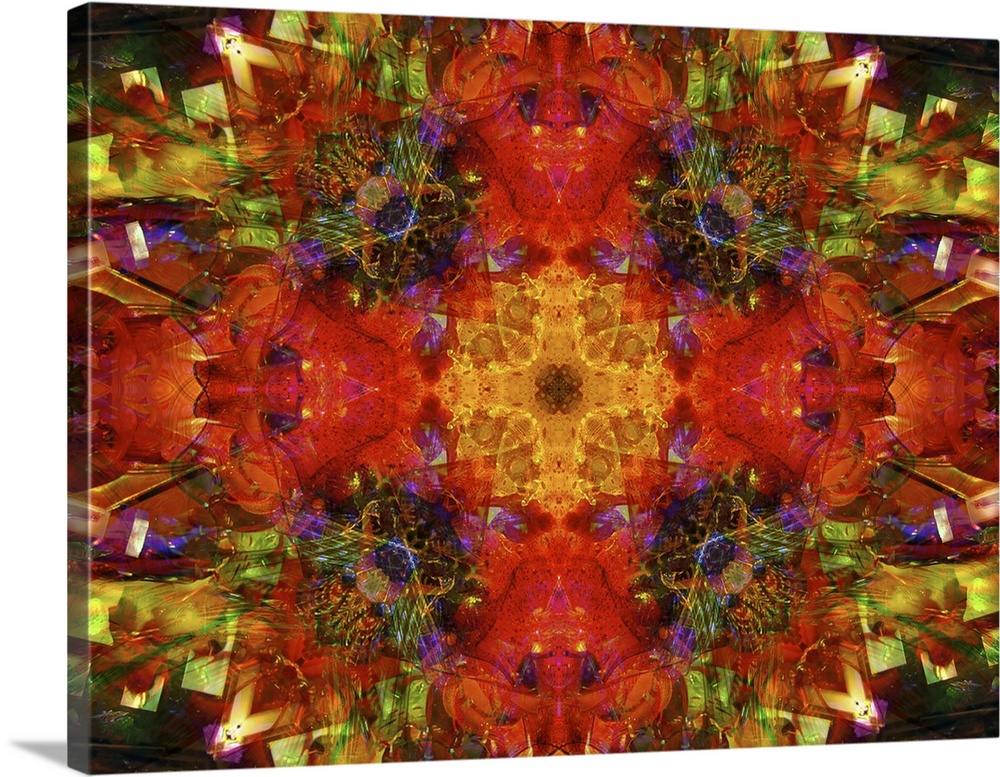 Colorful Kaleidoscope - Red