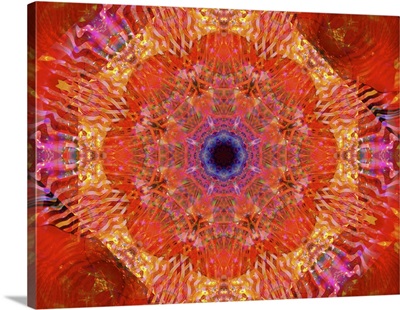 Colorful Kaleidoscope - Red And Orange
