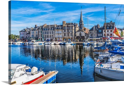 Colorful Marina, Inner Harbor, Honfleur