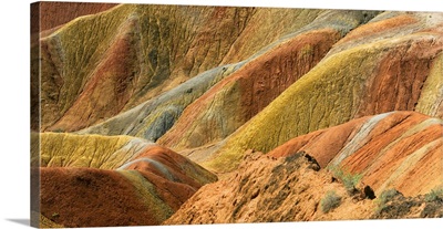 Colorful Mountains In Zhangye National Geopark, Zhangye, Gansu Province, China