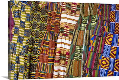 Colorful West African dresses, Accra Textile and Handicraft Market, Accra, Ghana