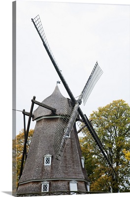 Copenhagen, Denmark, A historic old style windmill after having been restored