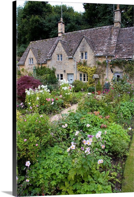 Cotswold Stone Cottage And Garden In Bibury, Gloucestershire, England ...