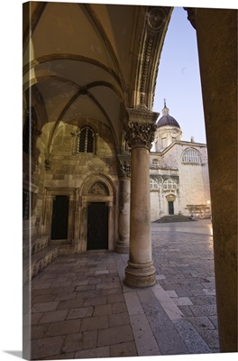 Croatia, Dubrovnik. Archway Inside The Walled City.