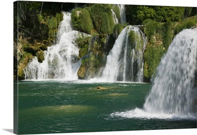 Croatia, Sibenik-Knin Region, Krka National Park. Skradinski Buk Waterfalls