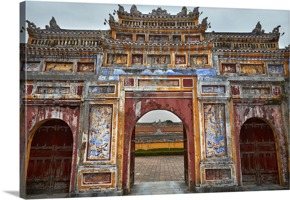 Cua Tho Chi gate, historic Hue Citadel (Imperial City), Hue, North Central Coast, Vietnam